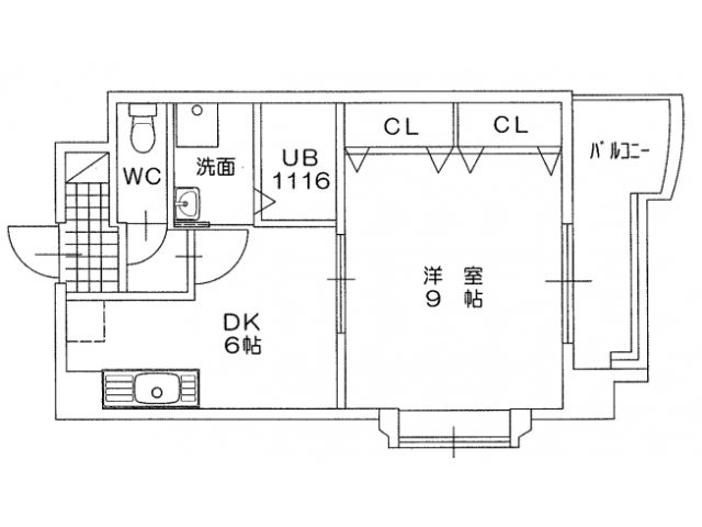 ベルガ北方の間取り
