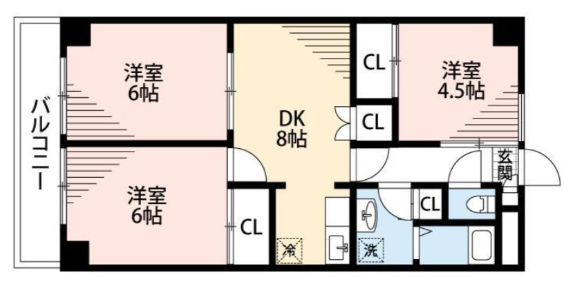 ファウンテン90の間取り