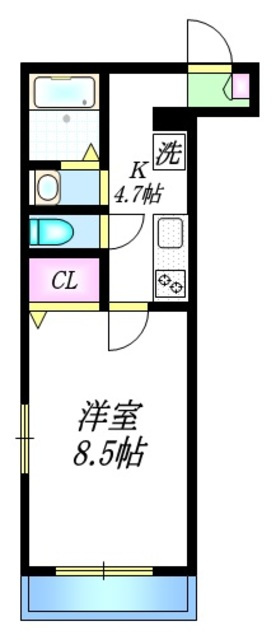 プライムメゾン日暮里の間取り|角部屋です