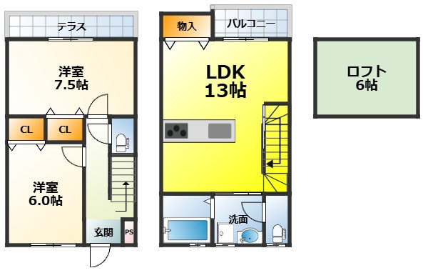 ラテラス寿町の間取り