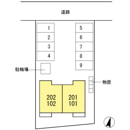 Ｄ－ｒｏｏｍ上堂の区画図