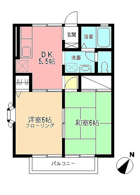シャトルすみれが丘の間取り
