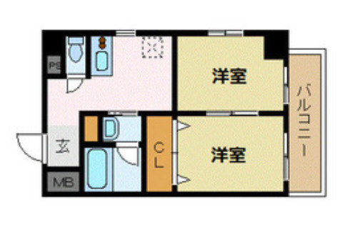 レジデンシア三宮の間取り