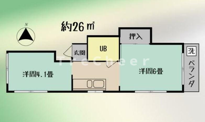 一ノ瀬コーポの間取り