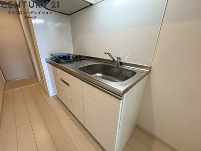 2口ガスコンロ付のシステムキッチン♪