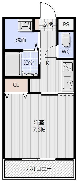 ピースカーザの間取り