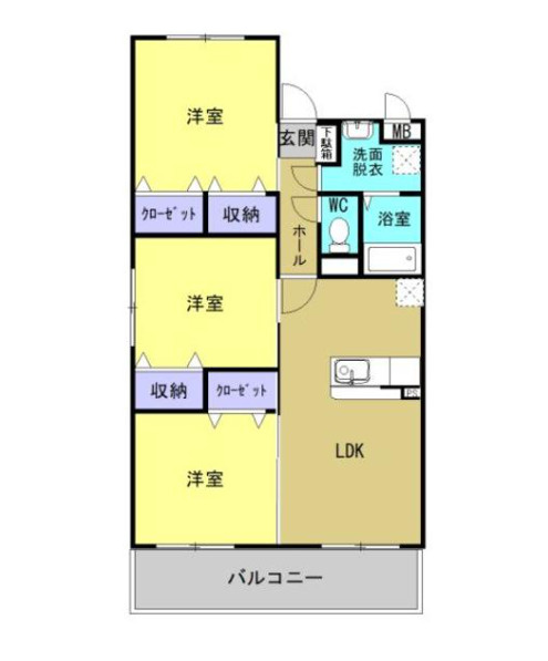 リアンレガーロ大分鶴崎ステーションの間取り