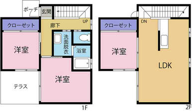 エルメゾンハラダ の間取り