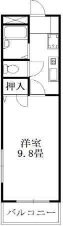 徳島市福島２丁目の賃貸マンションの間取り
