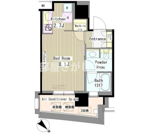 ＭＹ　ＴＯＷＥＲ　ＲＥＳＩＤＥＮＣＥ【高級賃貸・ブランドマンション】の間取り