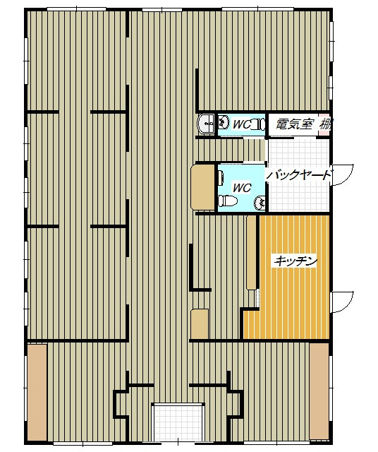 松戸市六高台６丁目の店舗の間取り