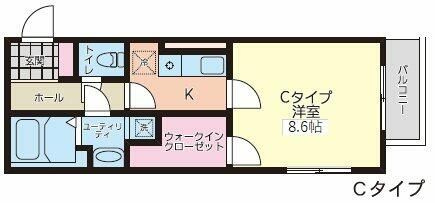 八王子市子安町３丁目の賃貸マンションの間取り