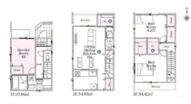 名古屋市熱田区三番町12-1【仲介手数料無料】新築一戸建て　２号棟の画像