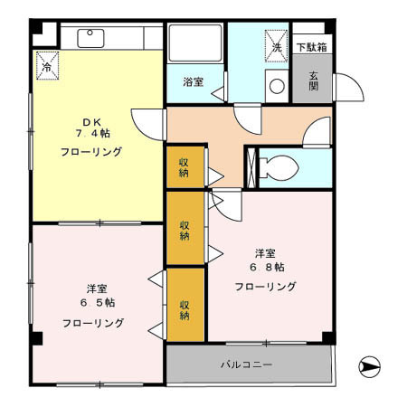 ドゥエル扇橋の間取り