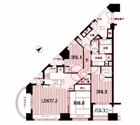【間取り】 | パークホームズ東神奈川ステーションアリーナ