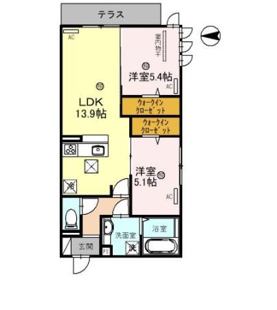 【間取り】 | スペチアーレ巽中　D棟