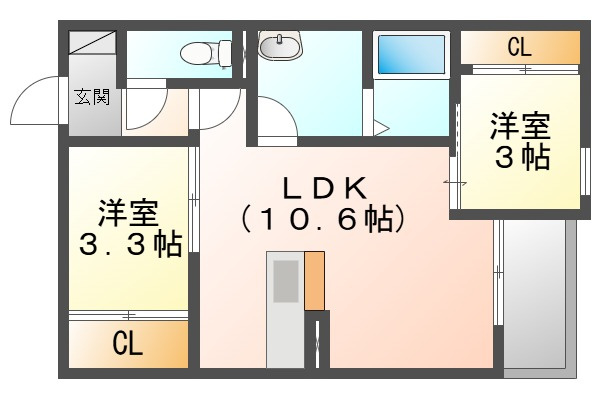 ＲＥＧＡＬＥＳＴ住吉の間取り