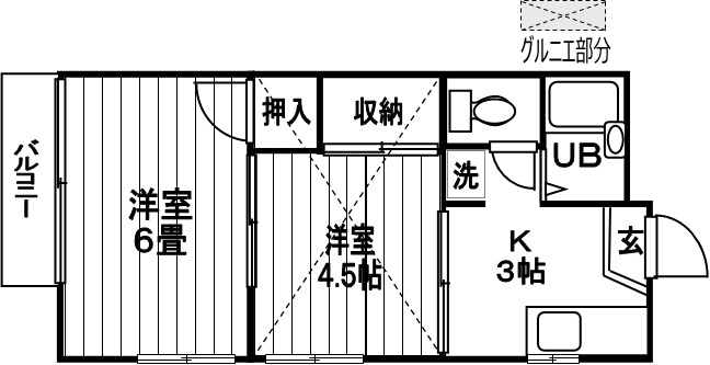 熊谷ハイツの間取り
