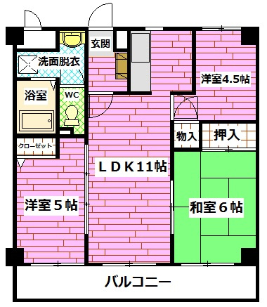 ガーデンHATANOの間取り