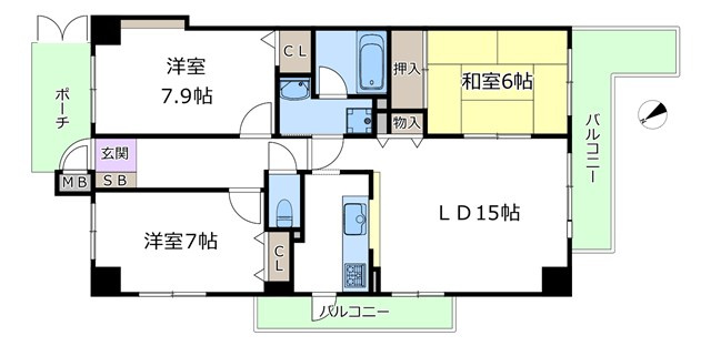 【間取り】 | グランドシティダイアパレス吹田パークコート5番館 | エイブルにて取扱い可能な住宅ローンは、全部で10種類以上！お客様にピッタリの住宅ローンを当社のFPよりご案内させて頂きます。住宅ローンのご相談だけでも、お気軽にご相談下さいませ。