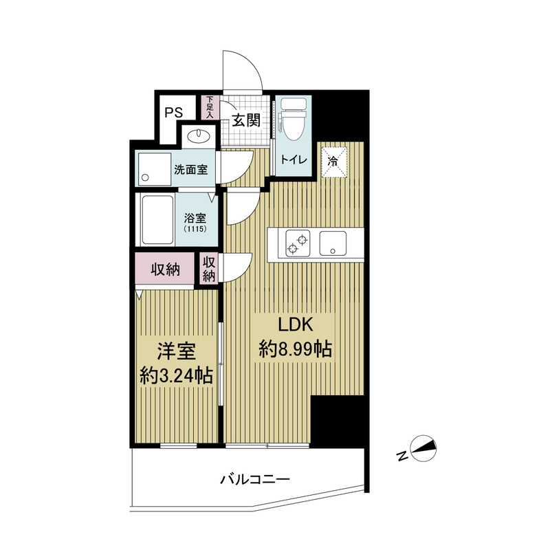 ArtizA西長堀の間取り