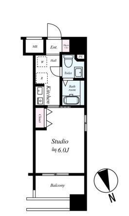 Mobius新宿御苑の間取り