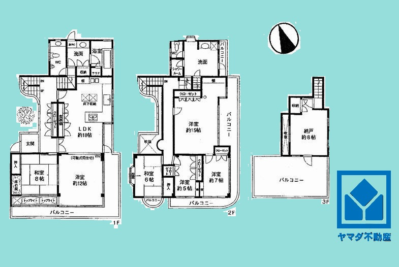 西宮市仁川町6丁目の区画図