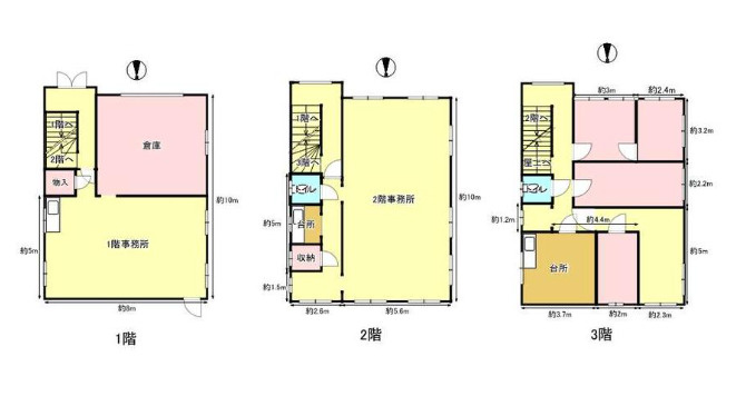 東大阪市若江本町４丁目の倉庫の間取り