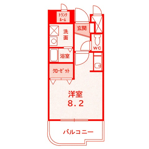 藤沢市長後の賃貸マンションの間取り