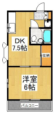 西尾ハイツの間取り