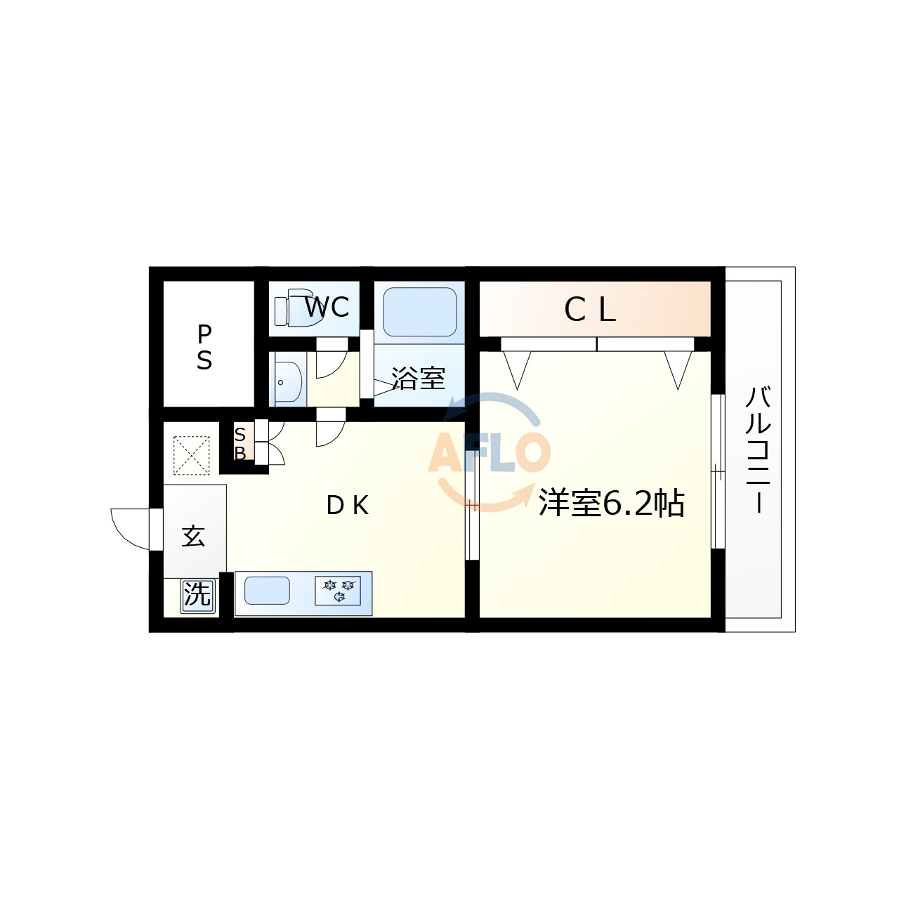 新深江池田マンションの間取り|新深江池田マンション　間取り