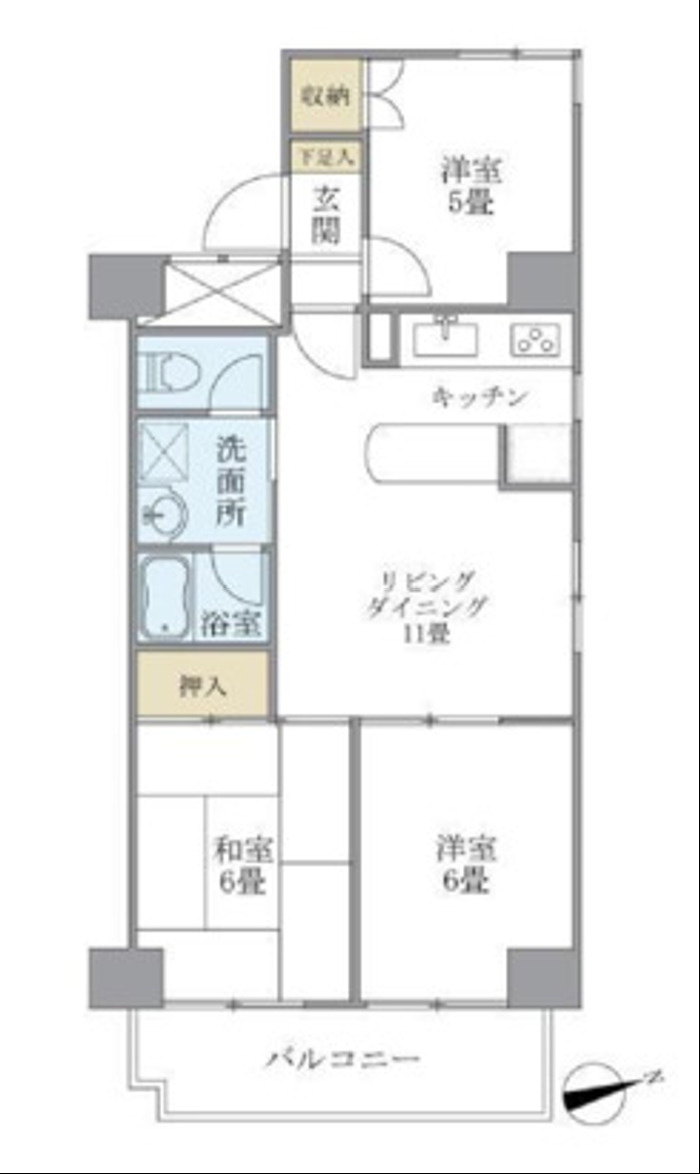 ヴェーネル滝沢の間取り