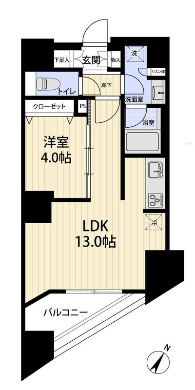 レックス日本橋水天宮プレミアタワーの間取り