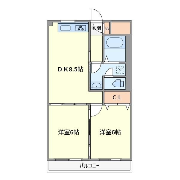 グリーンビル東中山第一の間取り