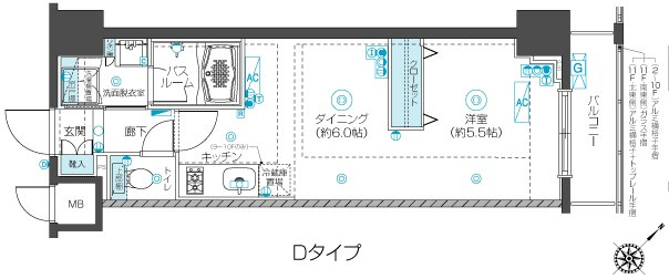 新品家具付きマンション新横浜6(KaGood神奈川)の間取り|※間取りと異なる場合は現状を優先します。