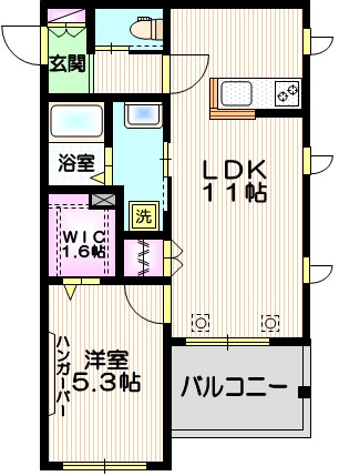 ファミール仲町の間取り