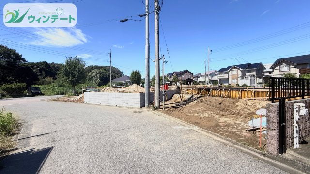 守谷市美園第2　新築戸建の前面道路含む現地写真|建築の進捗に応じて見学も可能です。現地で暮らしのイメージを膨らませてください。