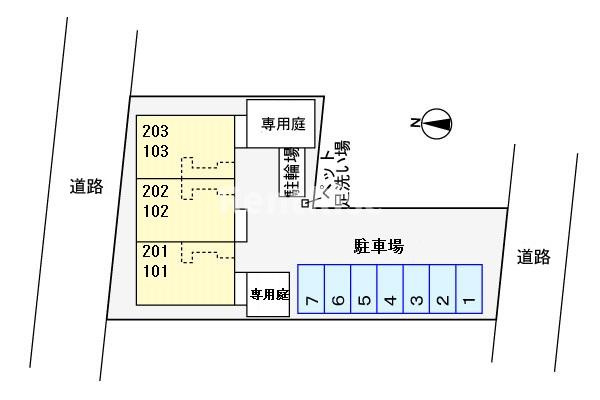 ハナミズキの区画図|その他
