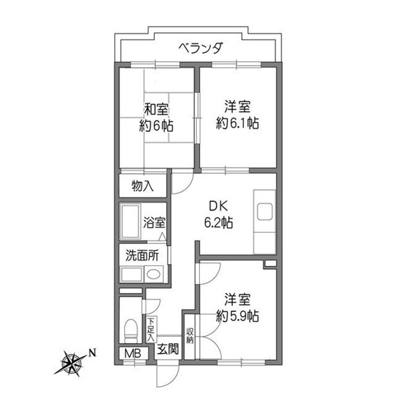 【間取り】 | ラークハイツ座間