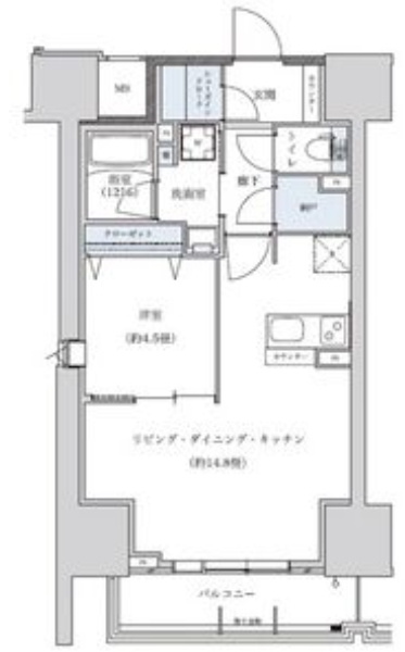 パークアクシス新栄の間取り
