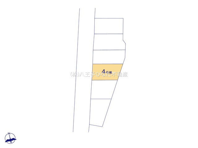 『八王子市新築戸建て』八王子市四谷町736-1【仲介手数料無料】　２期の区画図|～仲介手数料無料☆八王子ひなた不動産～八王子市四谷町　新築戸建て