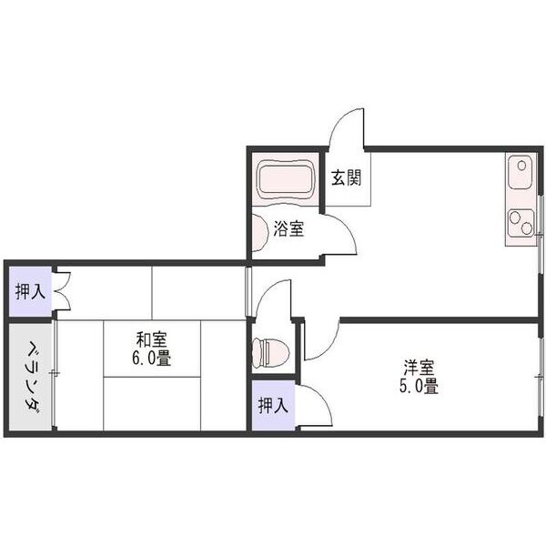 千鳥橋第1RSビルの間取り