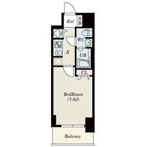 S-RESIDENCE難波Brillerの間取り