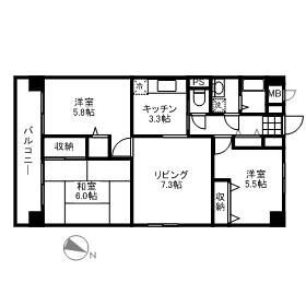 サニープレイスの間取り