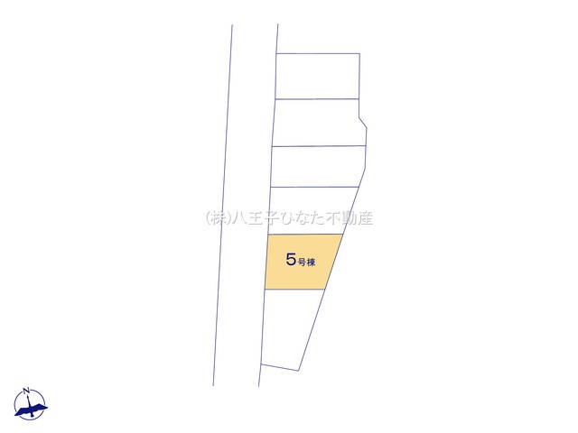『八王子市新築戸建て』八王子市四谷町736-1【仲介手数料無料】　２期の区画図|～仲介手数料無料☆八王子ひなた不動産～八王子市四谷町　新築戸建て