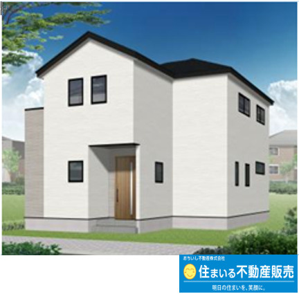 大野城市上大利４丁目３期　１号棟の外観パース
