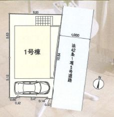 戸建 練馬区大泉学園町２丁目の区画図