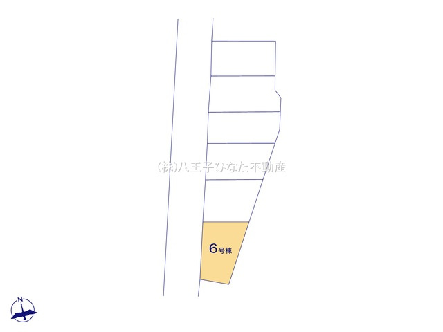 『八王子市新築戸建て』八王子市四谷町736-1【仲介手数料無料】　２期の区画図|～仲介手数料無料☆八王子ひなた不動産～八王子市四谷町　新築戸建て