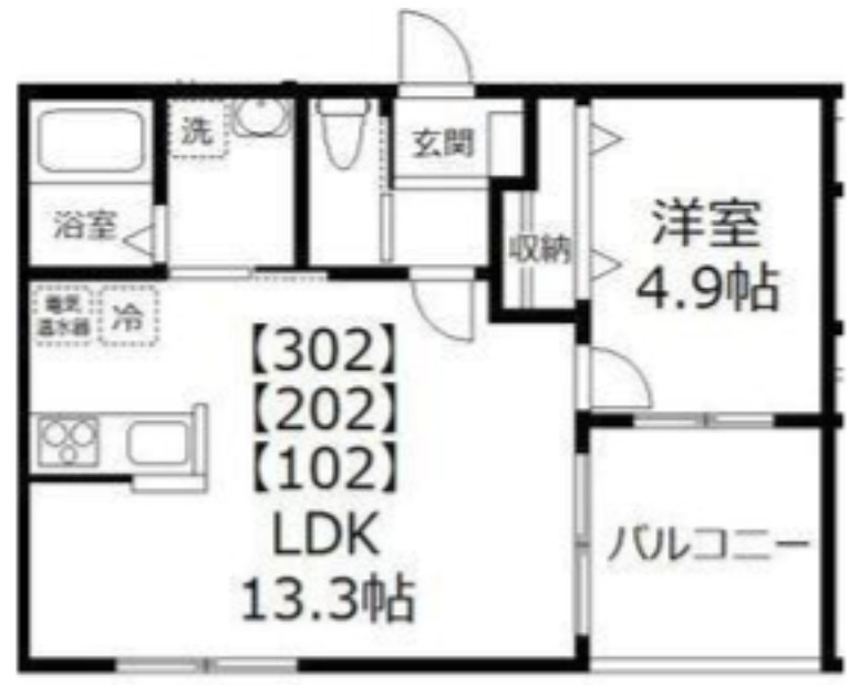 白桜館の間取り