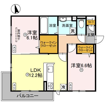 casa二色浜の間取り